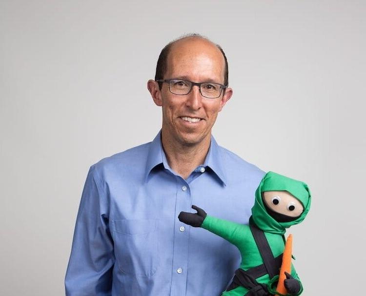Dr. Cordero and the Green Ninja mascot